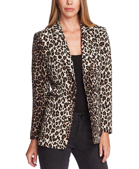 leopard print blazer 2sable.